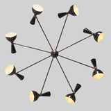 Diabolo 8 Arm Chandelier In Style Of Stilnovo