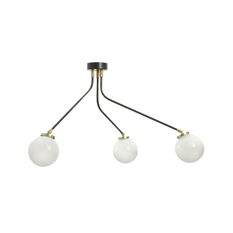 Contemporary 3 Lights Articulating Globe Ceiling Pendant Lighting Fixture