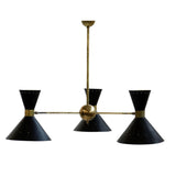 Stilnovo Style Modern Brass 6 Lights Sputnik Chandelier Lighting Fixture