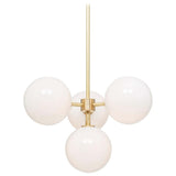 Modern 4 Lights Globe Ceiling Pendant Sputnik Chandelier Lighting Fixture