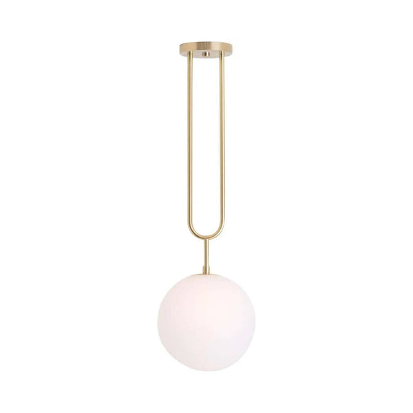 Modern Single Globe Brass Ceiling Pendant Lighting Fixture