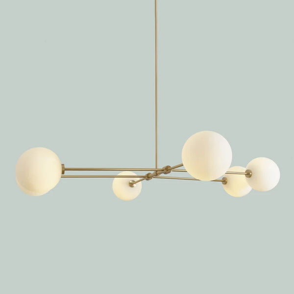 Contemporary 6 Lights Articulating Rotational Globe Ceiling Pendant Sputnik Chandelier Lighting Fixture