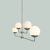 Contemporary 4 Lights Globe Ceiling Pendant Chandelier Sputnik Chandelier