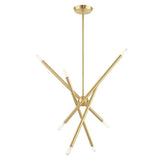 Edensor 8 Light Chandelier Brass Sputnik Starburst Light Fixture