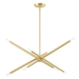 Edensor 8 Light Chandelier Brass Sputnik Starburst Light Fixture