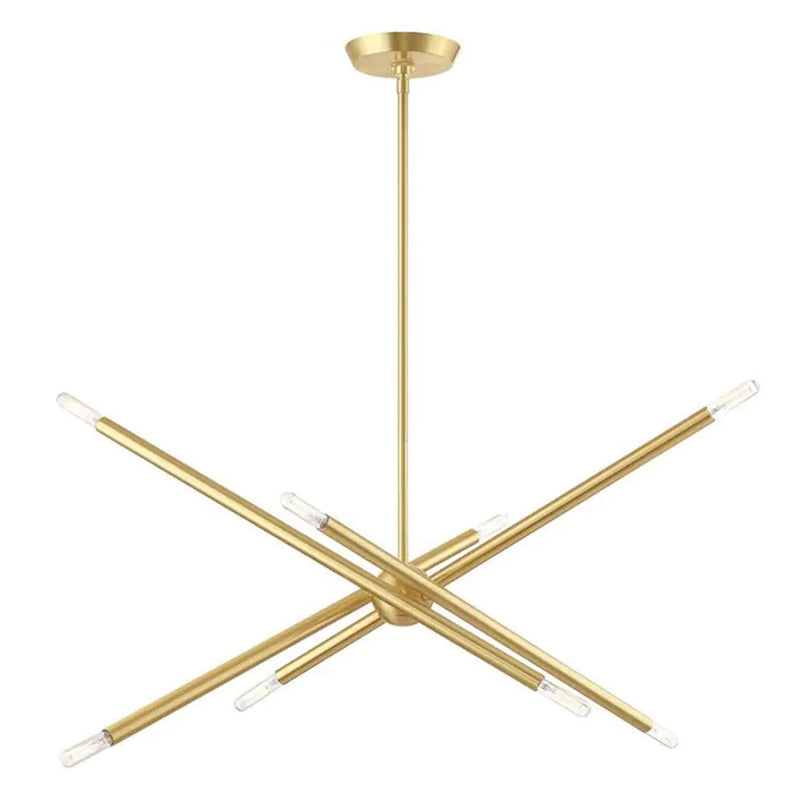 Edensor 8 Light Chandelier Brass Sputnik Starburst Light Fixture