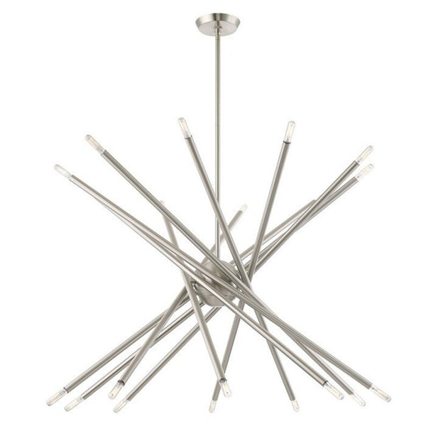 Edensor-20 Brass Sputnik Starburst Chandelier Light Fixture