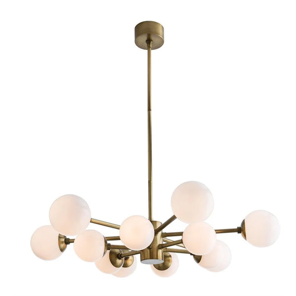 Contemporary 12 Globes Lights Branch Sputnik Chandelier