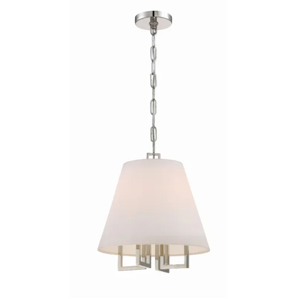 Libby Langdon Westwood 13.5'' Polished Nickel Chandelier Silver