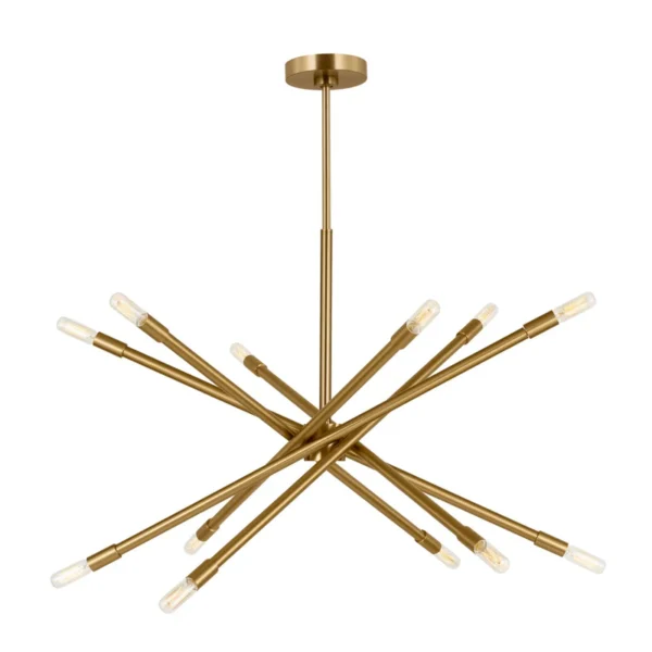 Chapman & Myers Eastyn Large Chandelier in Polished Nickel