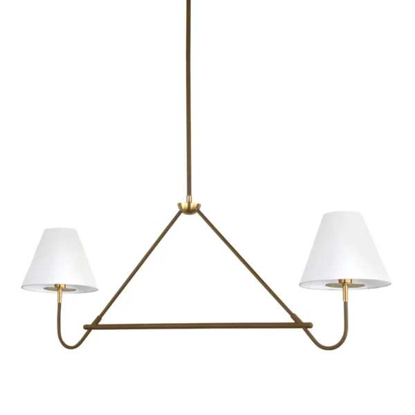 Polly 2-Light Linear in Aged Brass