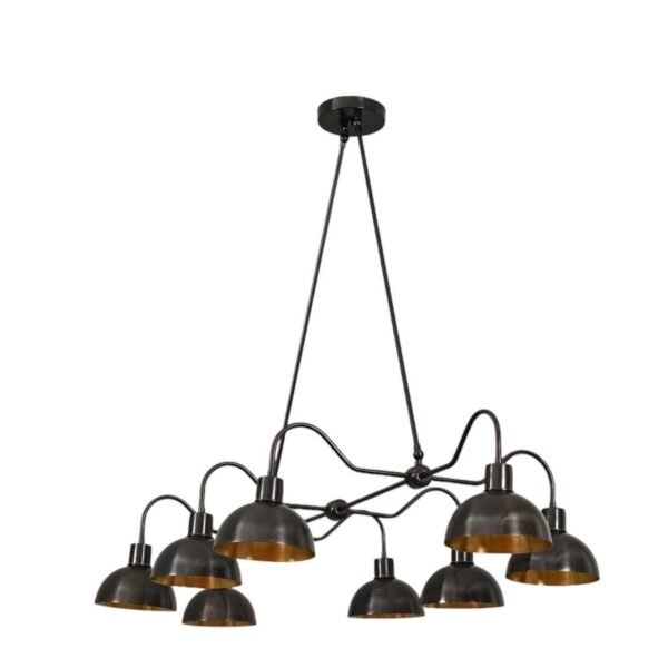 8 Light Modern Raw Brass Dining chandelier light Fixture