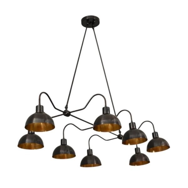 8 Light Modern Raw Brass Dining chandelier light Fixture
