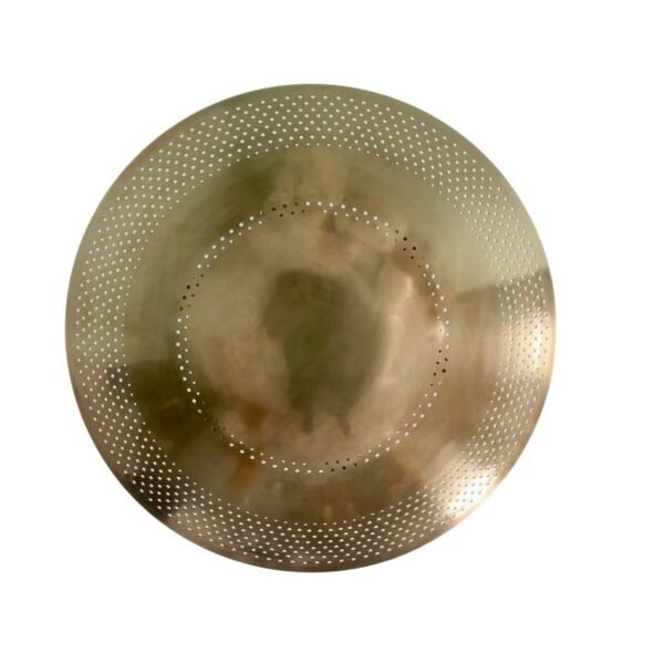 Brass Perforated Dome Ceiling Light: Mid Century Sputnik Chandelier
