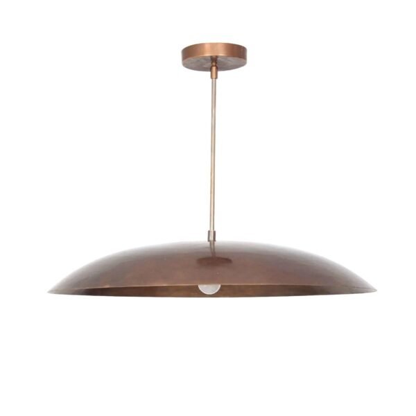 Raw Brass Sputnik Chandelier: Mid Century Modern Ceiling Light