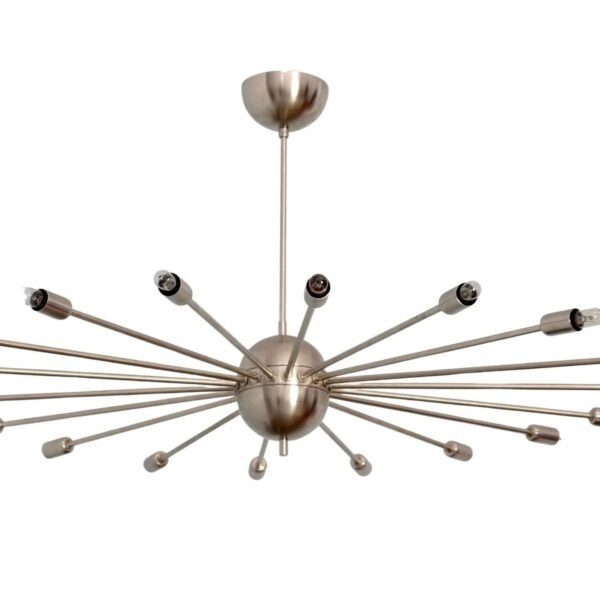 18 Light Mid Century Brass Sputnik chandelier light Fixture