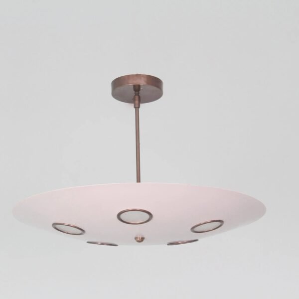 Brass Sputnik Chandelier: Mid Century Modern Flushmount Ceiling Light