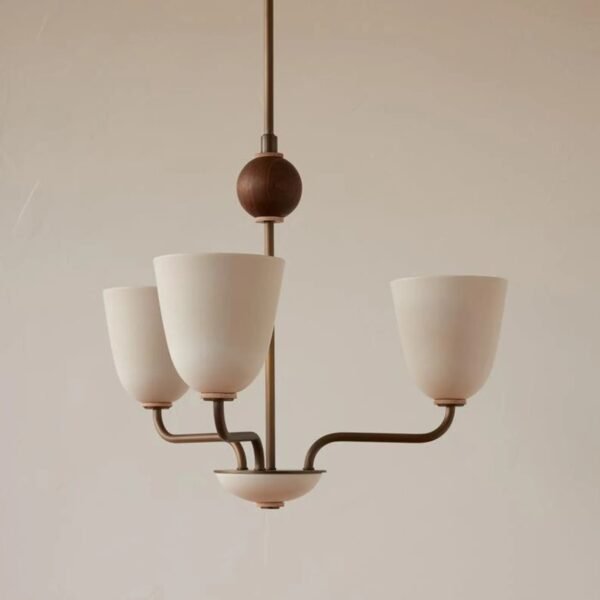 Mid Century Italian Brass Chandelier - Sputnik 3-Light Pendant