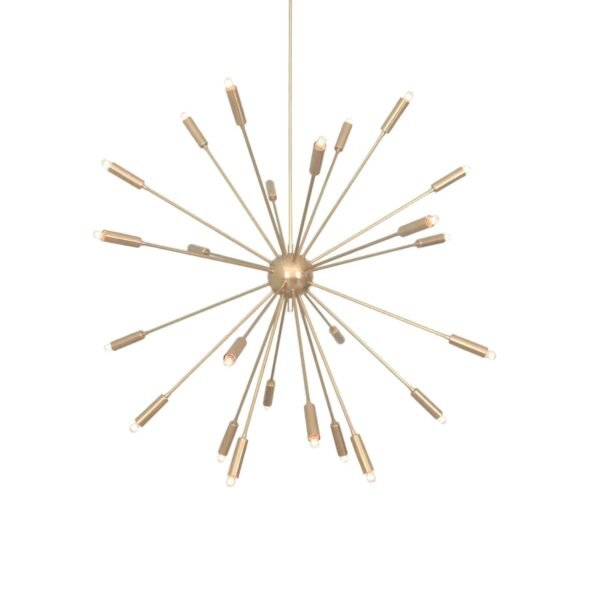 24 Light Mid Century Brass Sputnik stilnovo chandelier light Fixture